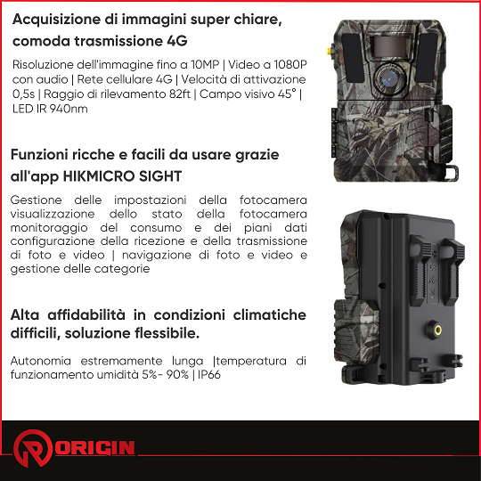 HIKMICRO FOTOTRAPPOLA M15 4G
